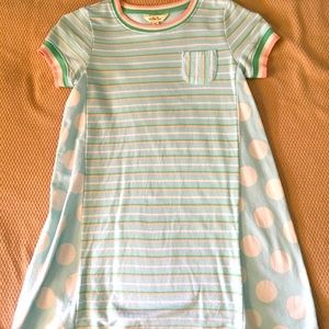 NWT Matilda Jane Sweet and Sporty short sleeve dress, stripes & polka dots 8